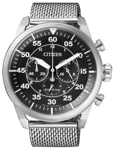 Citizen Herreklokke CA4210-59E Chrono Sort/Stål Ø44.8 mm