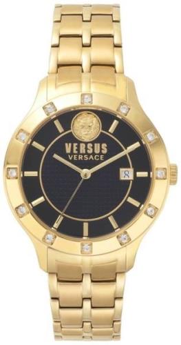 Versus by Versace Dameklokke VSP460318 Brackenfell Sort/Gulltonet