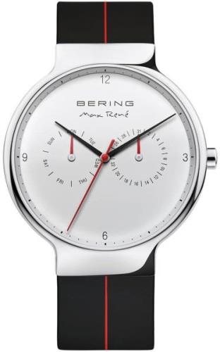 Bering Herreklokke 15542-404 Max Rene Hvit/Gummi Ø42 mm