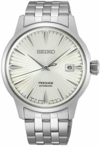 Seiko Herreklokke SRPG23J1 Presage Hvit/Stål Ø40.5 mm