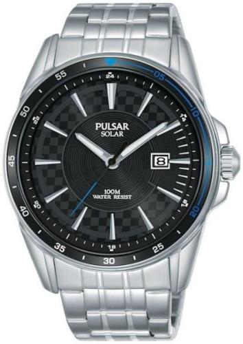 Pulsar Herreklokke PX3203X1 Sort/Stål Ø42 mm