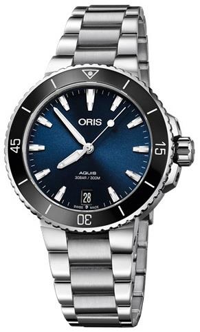 Oris Dameklokke 01 733 7731 4135-07 8 18 05P Diving Blå/Stål Ø36.5