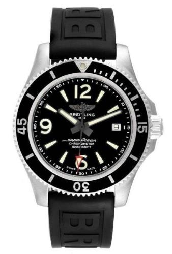 Breitling Herreklokke A17366021B1S2 Superocean Ii 42 Sort/Gummi Ø42