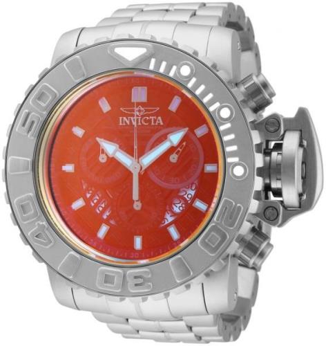 Invicta Herreklokke 32641 Sea Hunter Orange/Stål Ø58 mm