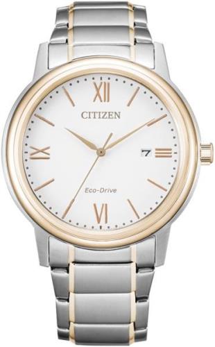 Citizen Herreklokke AW1676-86A Hvit/Gulltonet stål Ø41.4 mm