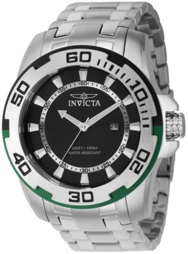 Invicta Herreklokke 39116 Pro Diver Sort/Stål Ø50 mm