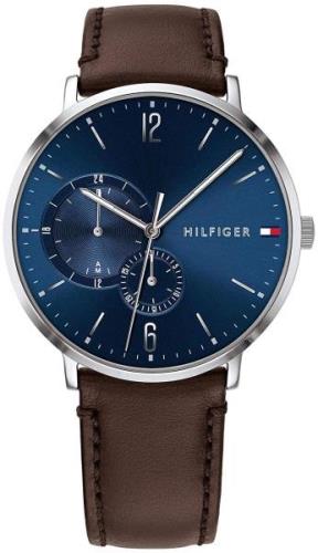 Tommy Hilfiger Herreklokke 1791508 Blå/Lær Ø40 mm