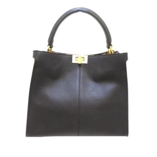 Pre-owned Svart skinn Fendi Peekaboo