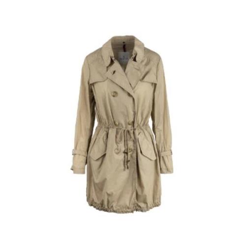 Pre-owned Beige Polyester Moncler Coat