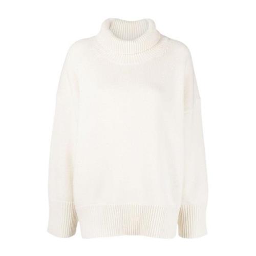 Off-White Cashmere Roll-Neck Sweater