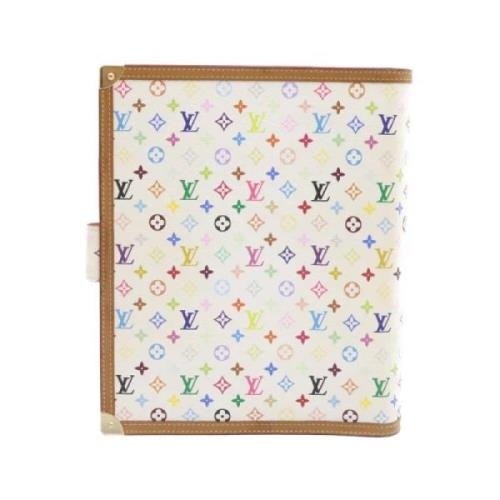 Pre-owned Hvitt lerret Louis Vuitton Agenda