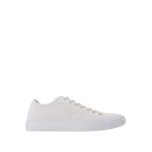 Hvite Canvas Ballow Tag Trainers