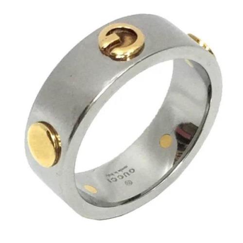 Pre-owned Sølv Metal Gucci Ring
