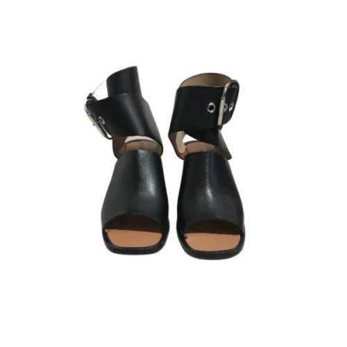 Pre-owned Celine-sandaler i svart skinn