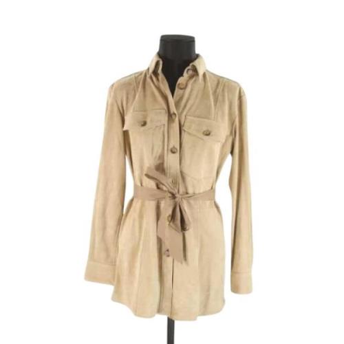 Pre-owned Beige skinn Ralph Lauren jakke