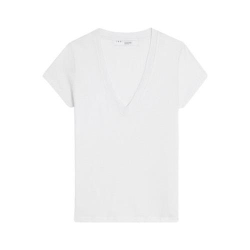 Lin V-Hals T-skjorte