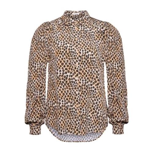 Leopard Silkeskjorte - Harper