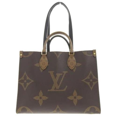 Pre-owned Brunt stoff Louis Vuitton Tote