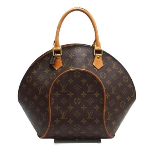 Pre-owned Brunt lerret Louis Vuitton Ellipse