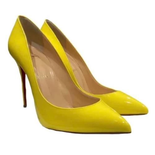 Pre-owned Gult skinn Christian Louboutin hæler