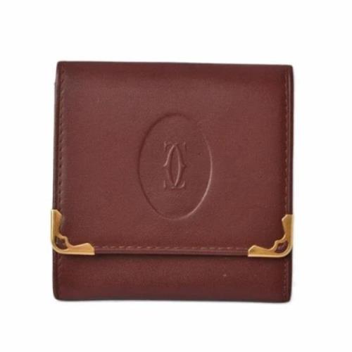 Pre-owned Brun Cartier lommebok i skinn