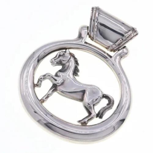 Pre-owned Hermes halskjede i sølvmetall