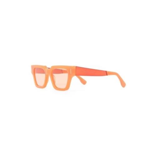 Oransje Retro Solbriller med Tilbehør