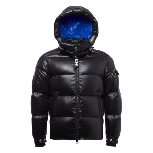 Black/Glacial Blue Jack1t Ez Puffer Hood Jackets