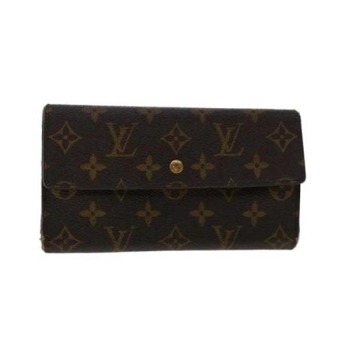 Pre-owned Svart lerret Louis Vuitton lommebok