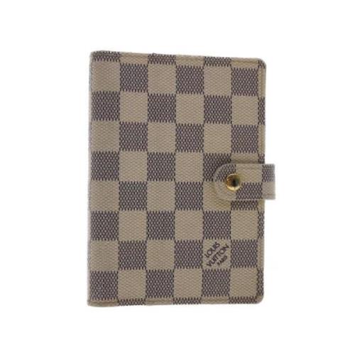 Pre-owned Grått lerret Louis Vuitton Agenda