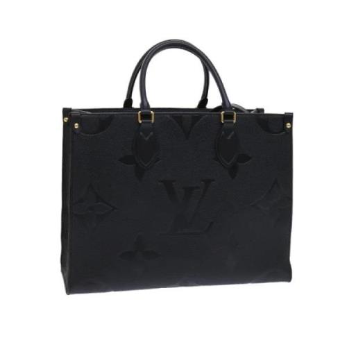 Pre-owned Svart lerret Louis Vuitton Tote