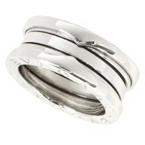 Pre-owned Gull Hvit Gull Bvlgari Ring