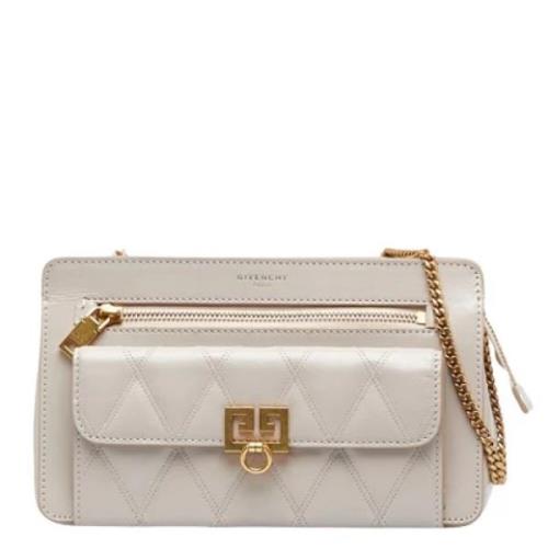 Hvit Skinn Crossbody Veske - Givenchy AB God Stand