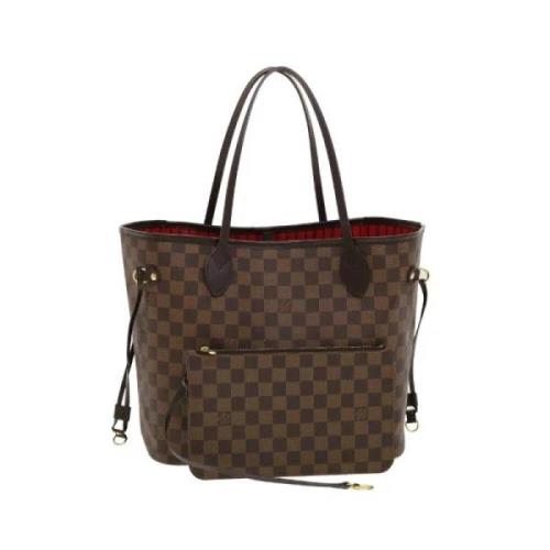 Pre-owned Svart lerret Louis Vuitton Neverfull