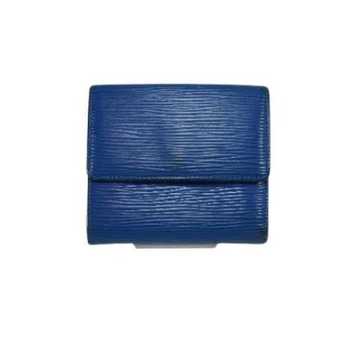 Pre-owned Blå Louis Vuitton lommebok i skinn