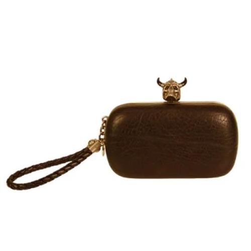 Pre-owned Svart skinn Alexander McQueen Clutch