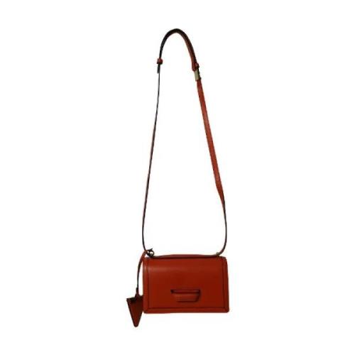 Pre-owned Oransje Loewe Crossbody veske i skinn