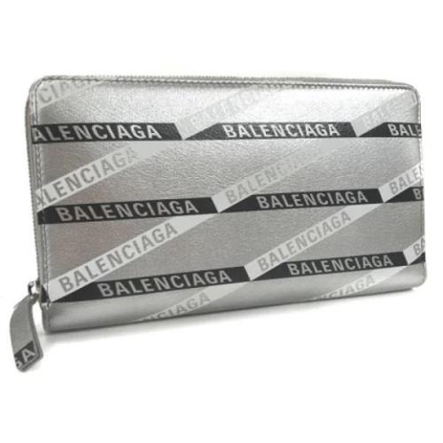 Pre-owned Balenciaga lommebok i sølvskinn