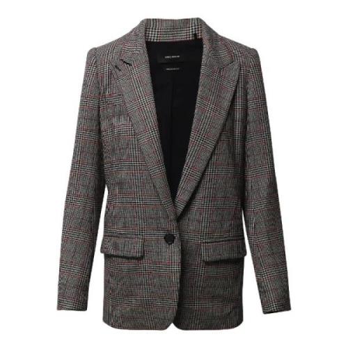 Oversized Rutete Polyester Blazer