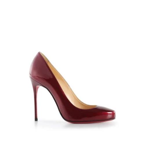 Pre-owned Burgunder skinn Christian Louboutin hæler