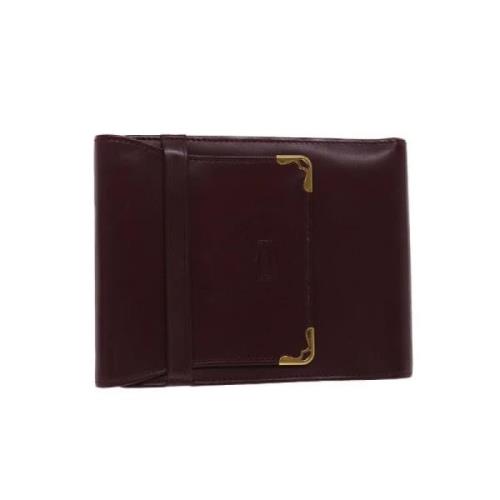 Pre-owned Rød Cartier lommebok i skinn