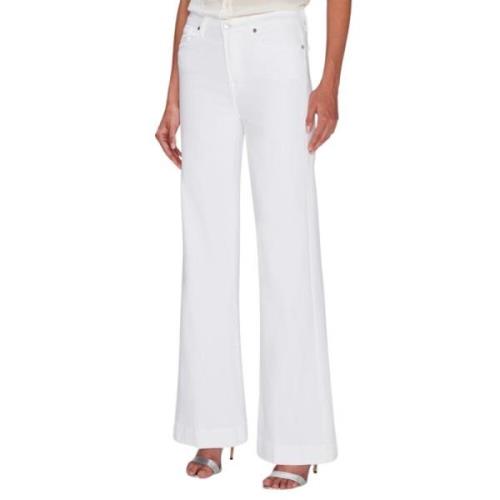 Hvit 7 For All Mankind Modern Dojo Luxe Vintage White With Embroidered...