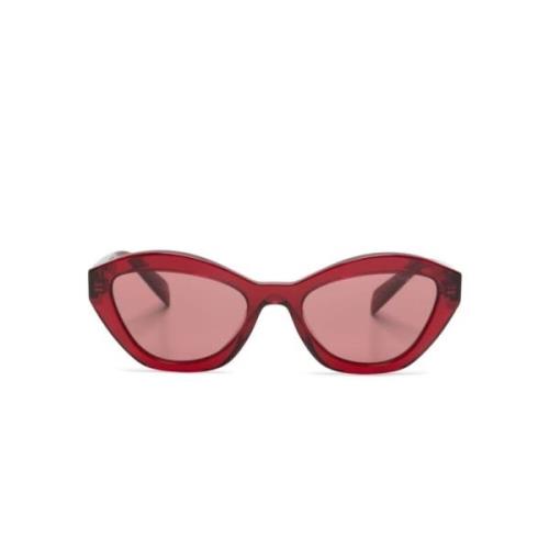 Rød Solbriller med Originale Tilbehør