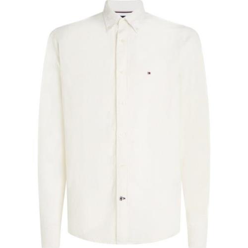 Casual lin skjorte i Weathered White