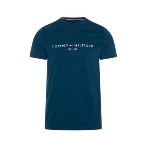 Blå Tommy Hilfiger Tommy Logo Tee Shirt