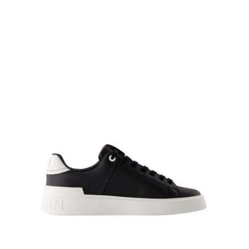 Noir Court Sneakers - Glatt kalveskinn