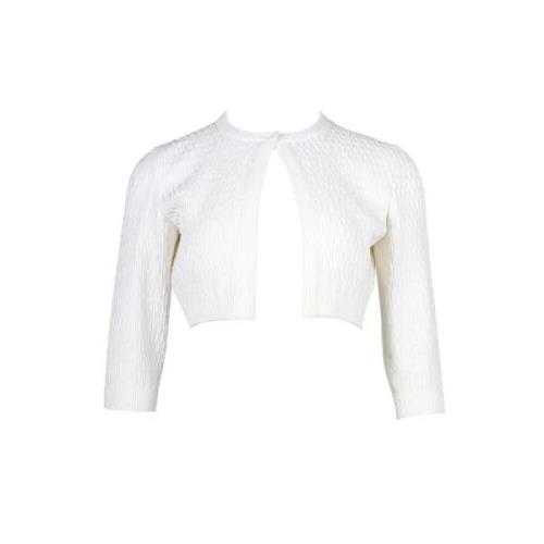Pre-owned Alaïa jakke i hvitt stoff