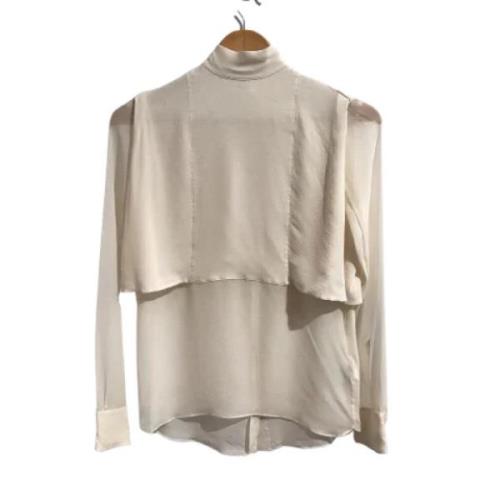 Pre-owned Beige Silke Valentino Topp