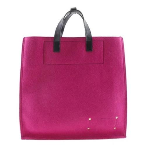 Brukt Rosa stoff Tote Bag