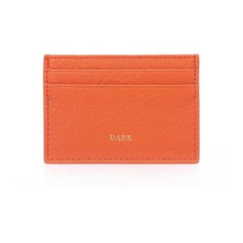 Leather Card Holder Orange